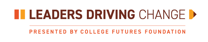 College Futures Foundation Leaders Driving Change series branding mark